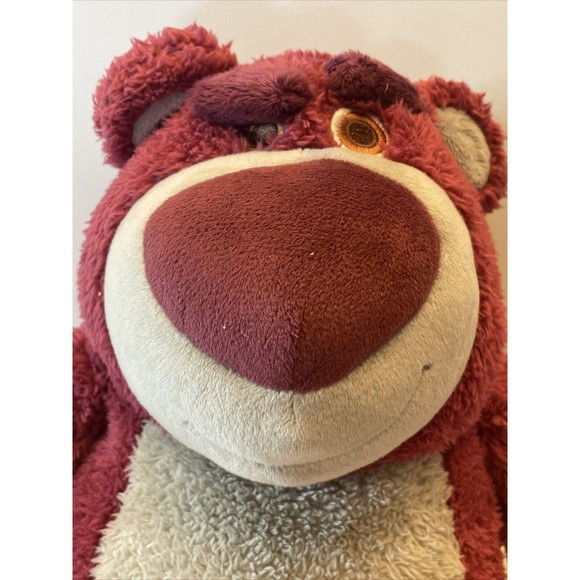 Lotso Huggin Bear Plush Disney Pixar Toy Story Strawberry Smell 15” - Picture 6 of 7